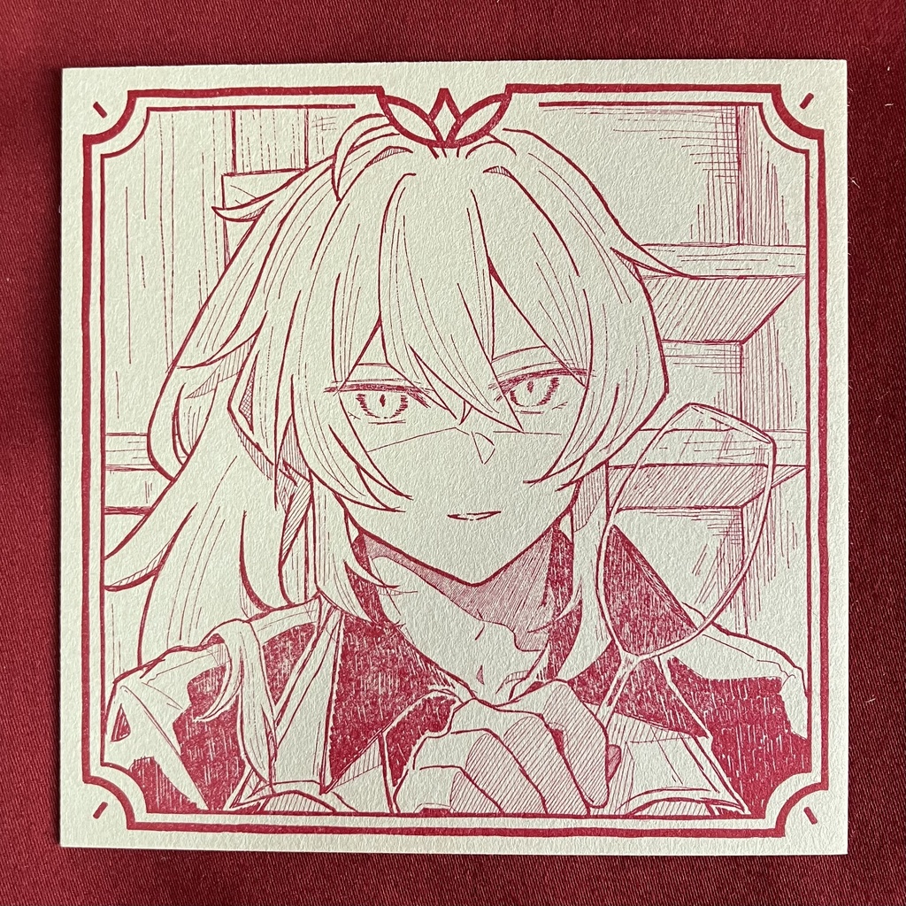 活版印刷イラストカード(ディルック)