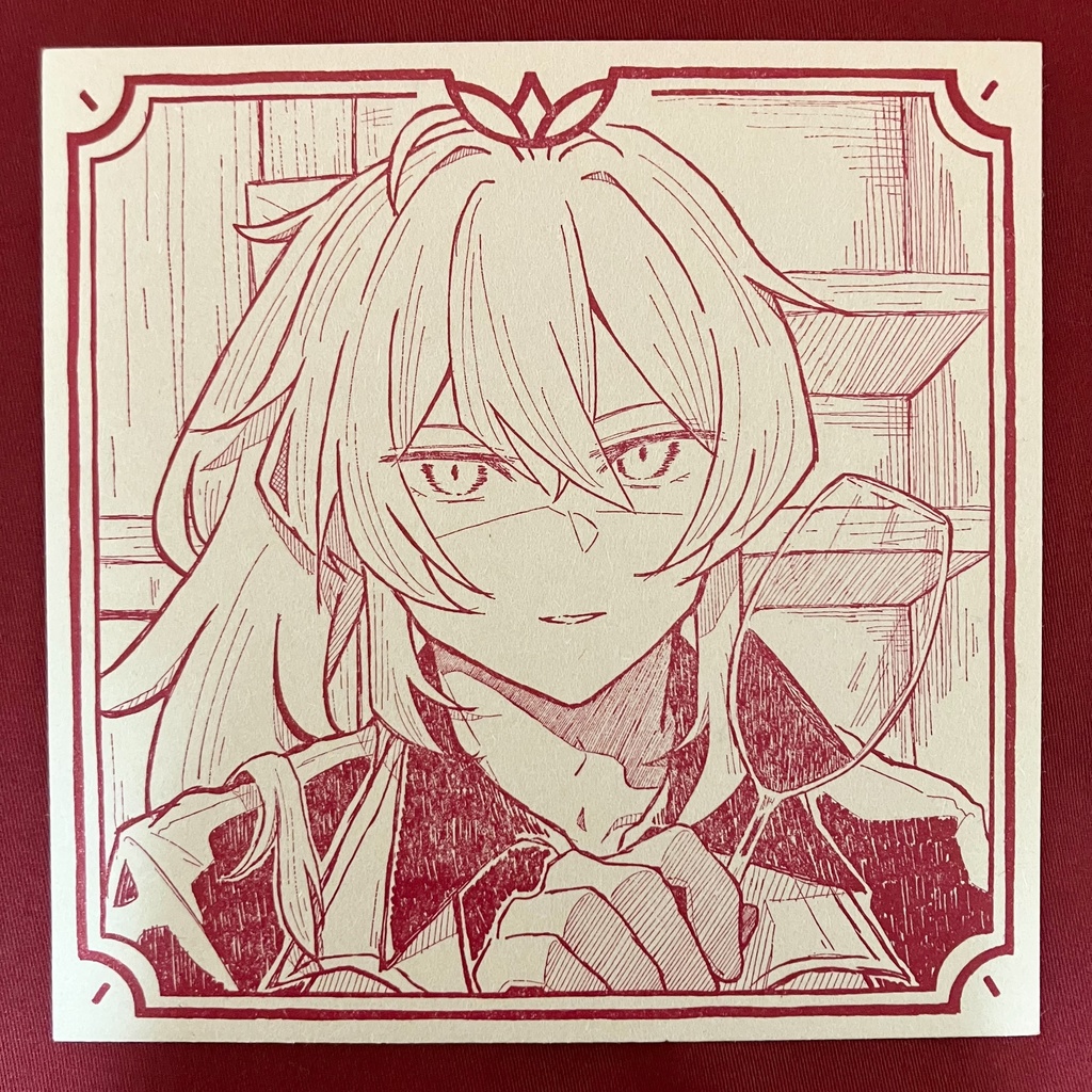 活版印刷イラストカード(ディルック)