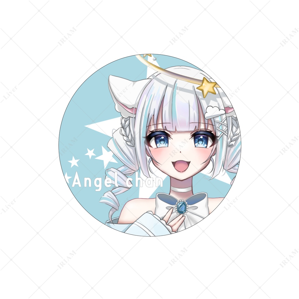 えんじぇるちゃん 缶バッジ 天使ver.