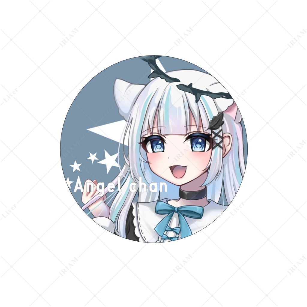 えんじぇるちゃん 缶バッジ 堕天使ver.