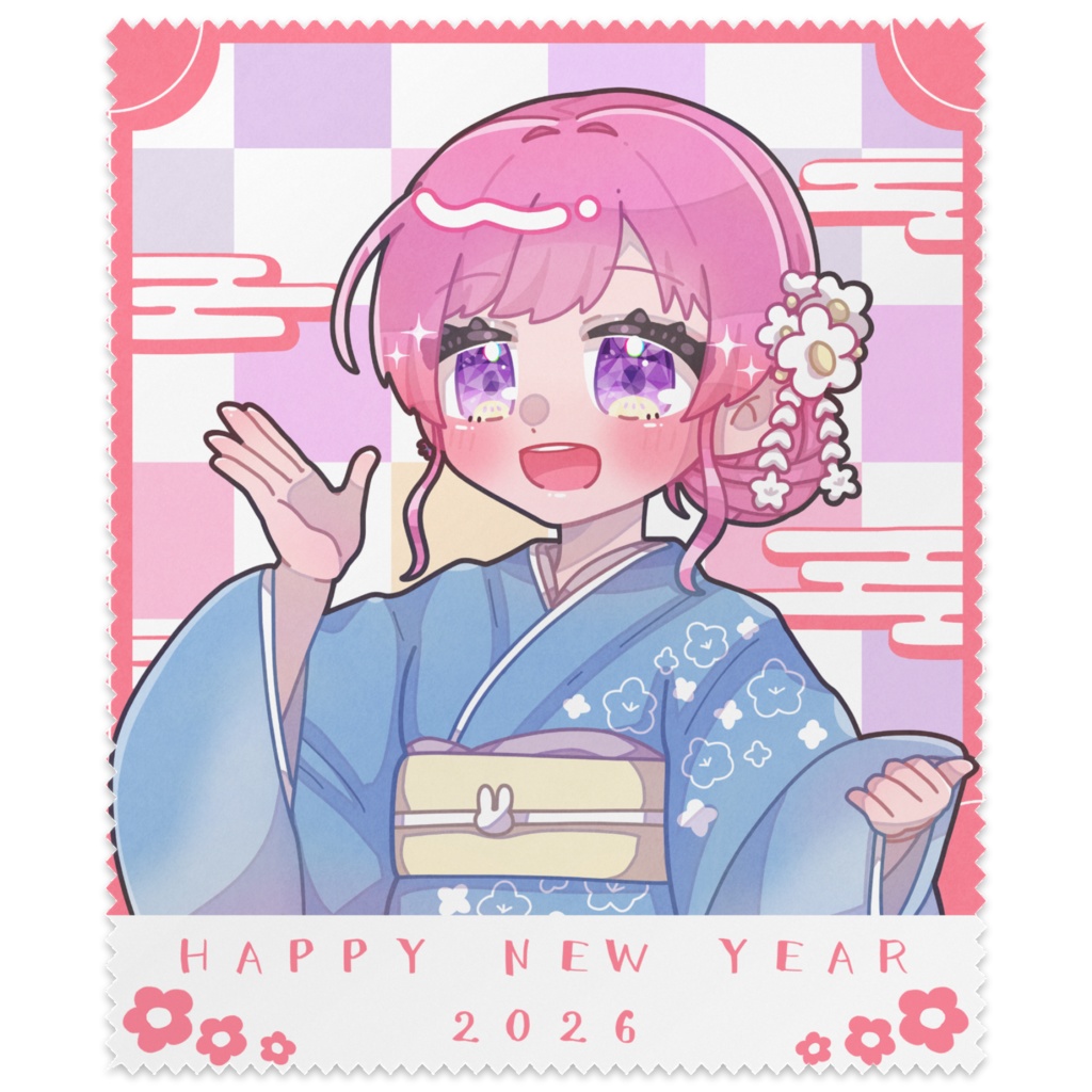 【常寝はな2026年お正月グッズ】メガネ拭き
