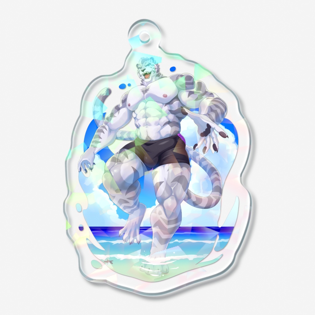 銀琥ウルBirthdayホログラムアクリルキーホルダー