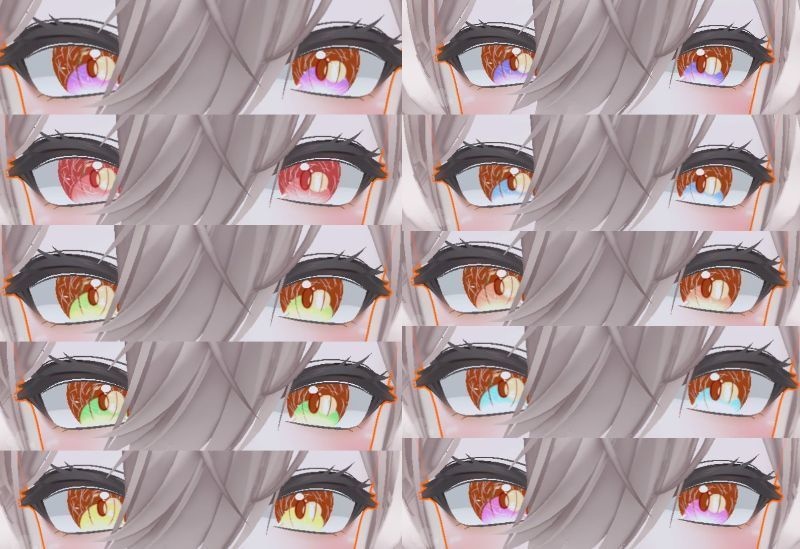 【Free/無料】moonrabbit eye【10色】