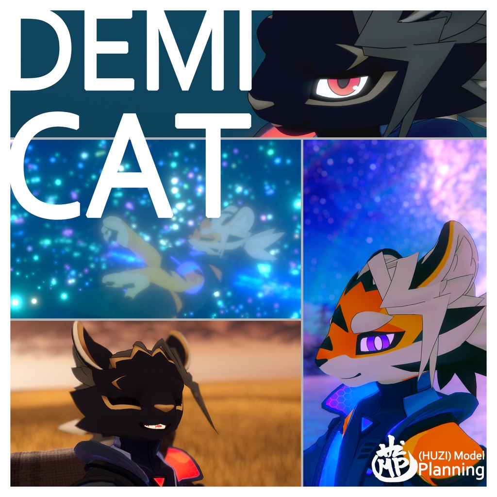 《Demicat》--オリジナル3Dモデル