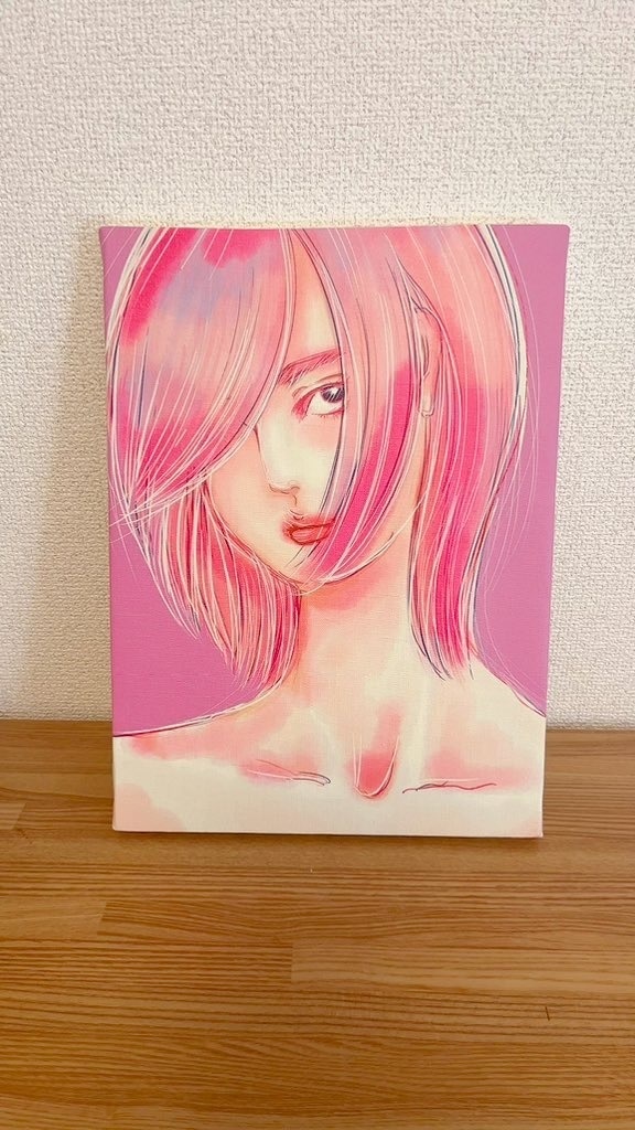 【キャンバスプリント】Welle_pink