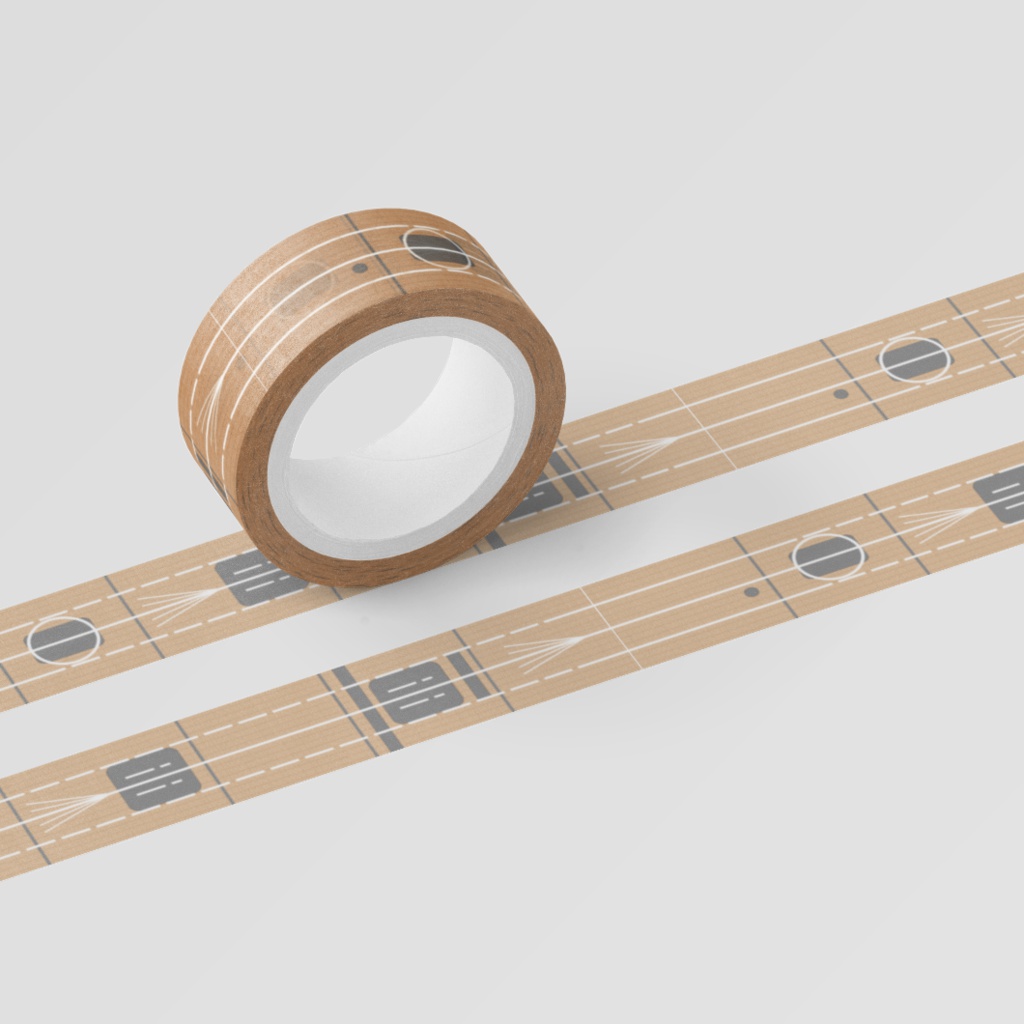 空母赤城 飛行甲板風マスキングテープ