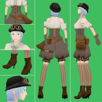 【オリジナル3Dモデル】壱花(ichika)ver.1.00