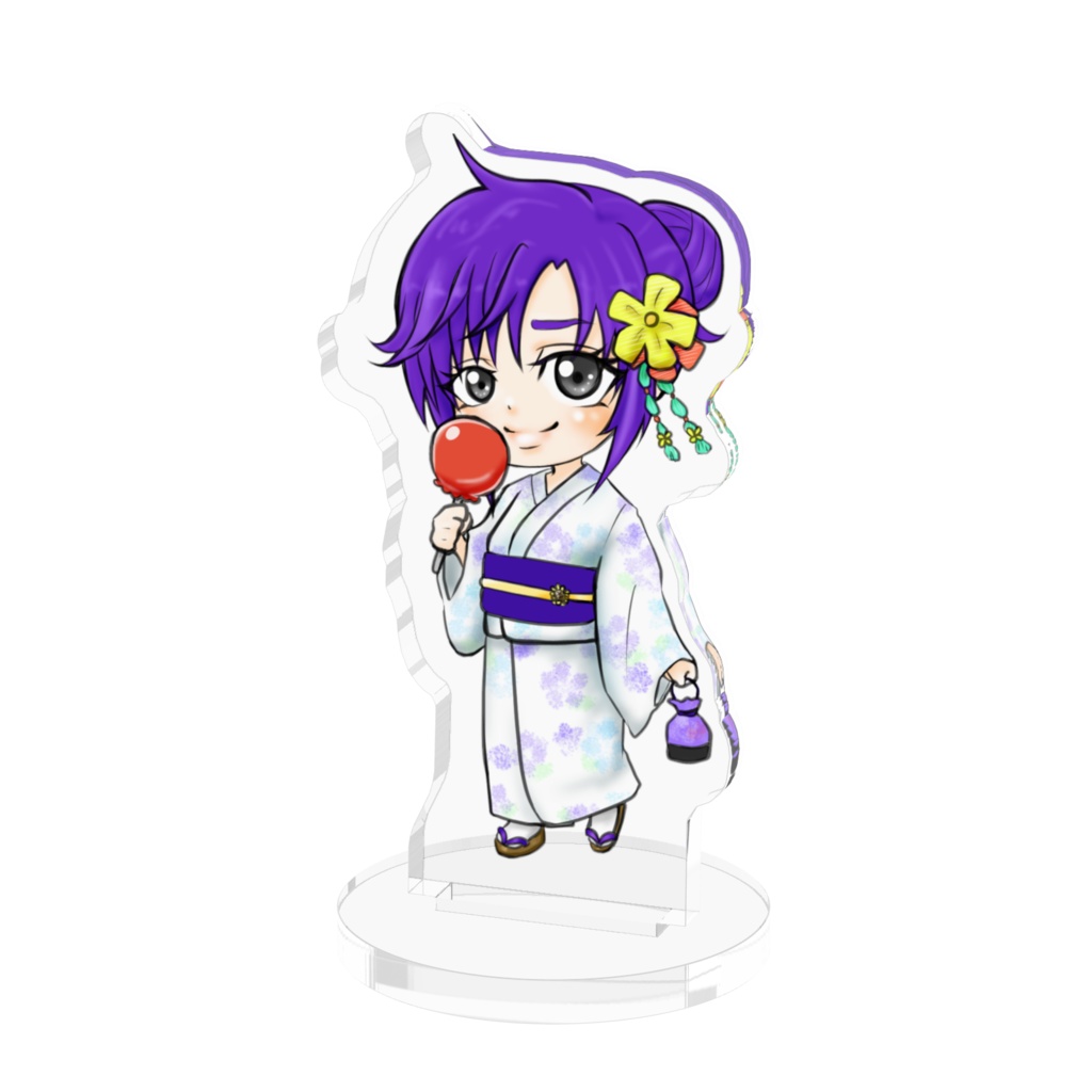 桜久夜【浴衣】りんご飴ver.