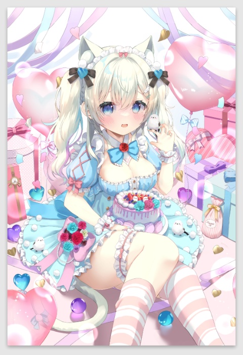 雪ノ羽音誕生日ポストカード