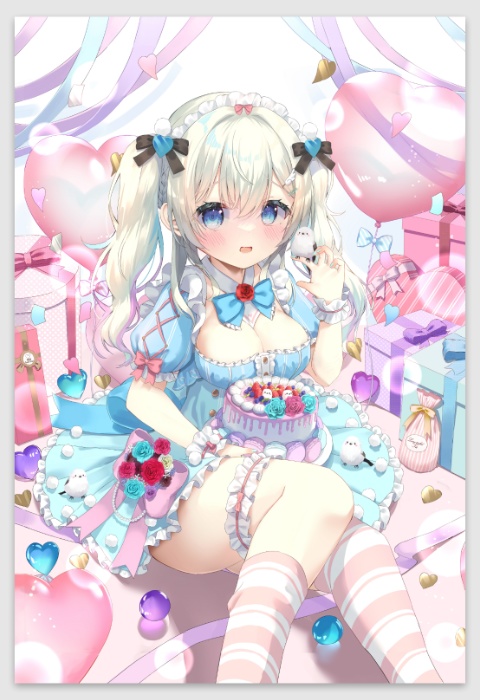 雪ノ羽音誕生日ポストカード