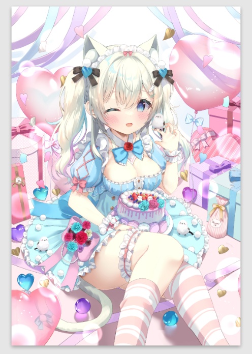 雪ノ羽音誕生日ポストカード