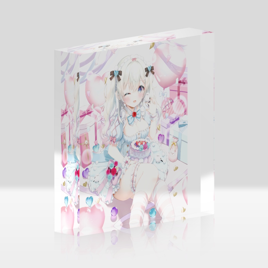 雪ノ羽音誕生日アクリルブロック
