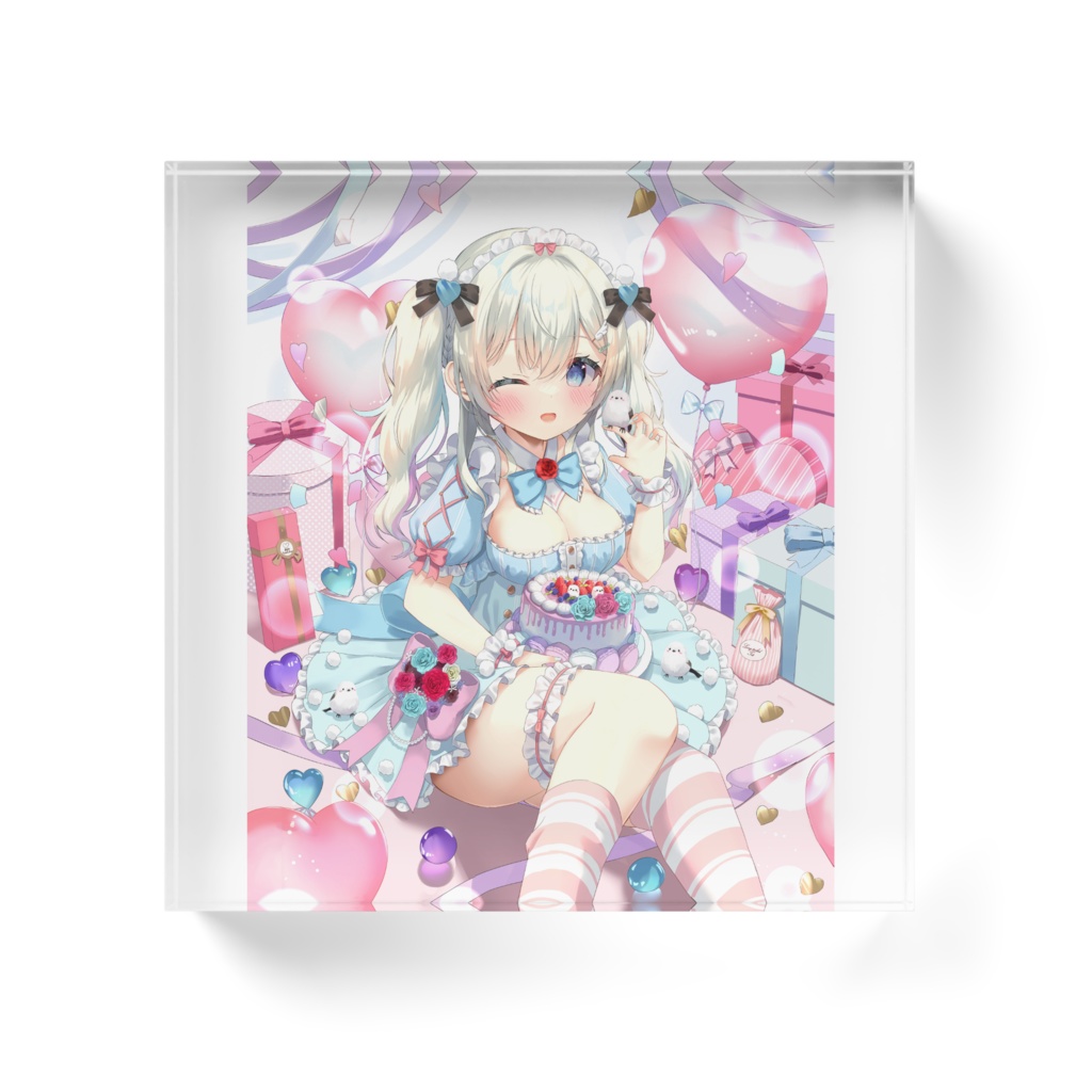 雪ノ羽音誕生日アクリルブロック