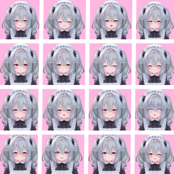 【ミルティナ対応】おっとり少女の表情