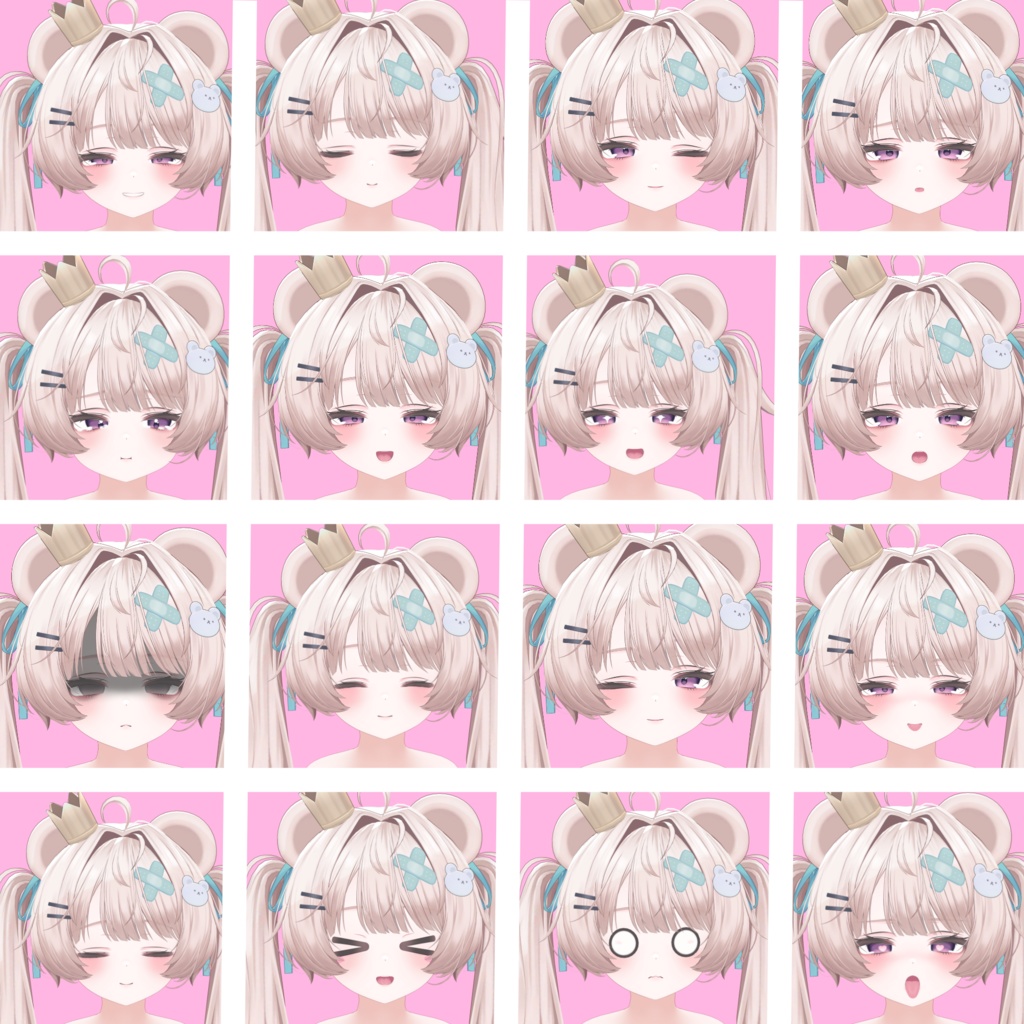 【ミルフィ対応】おっとり少女の表情