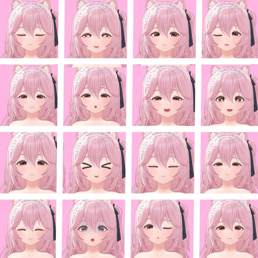 【リナシータ対応】おっとり少女の表情