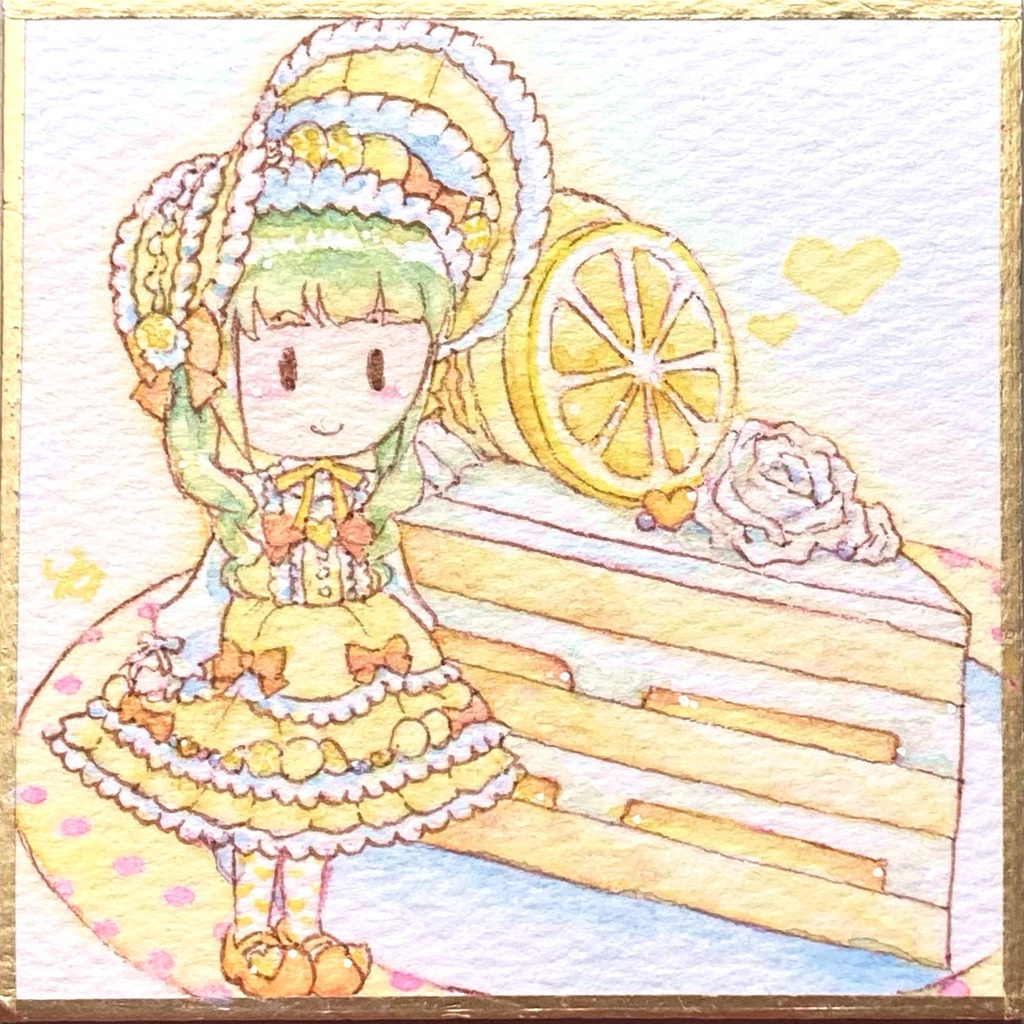 豆色紙　スイーツ×ロリィタ2  レモンケーキ