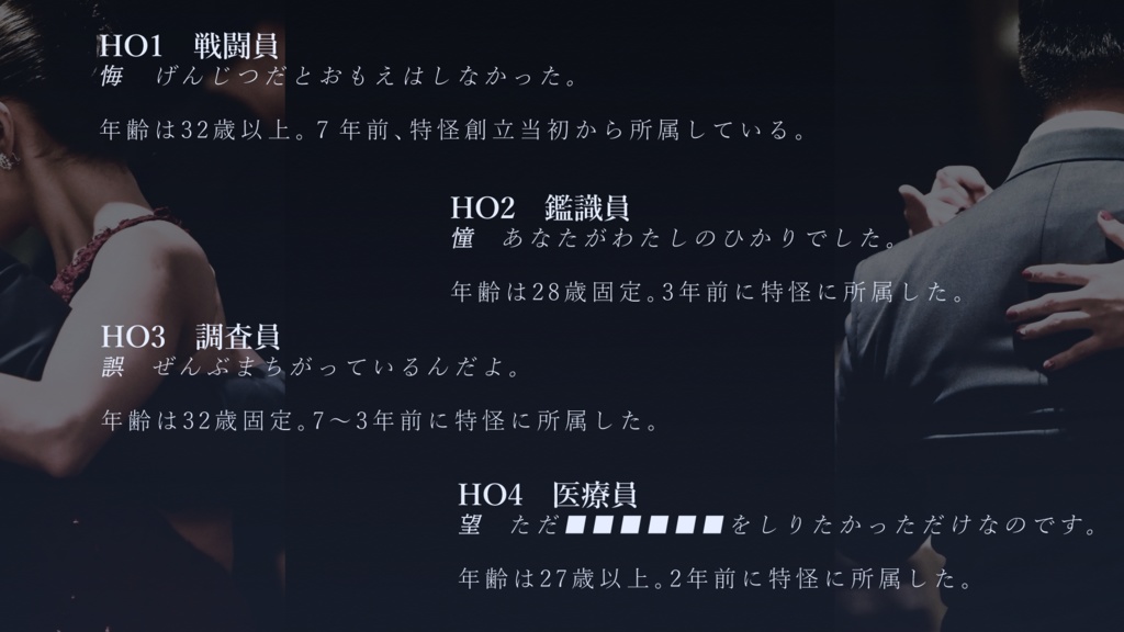 【エモクロアTRPG】アンセムダンスデカダンス