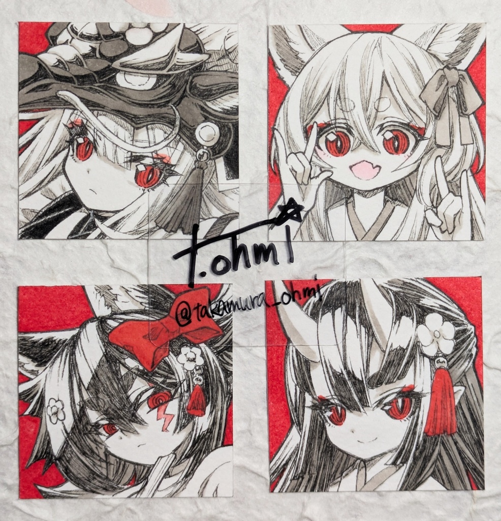 原画キーホルダー(48mm)