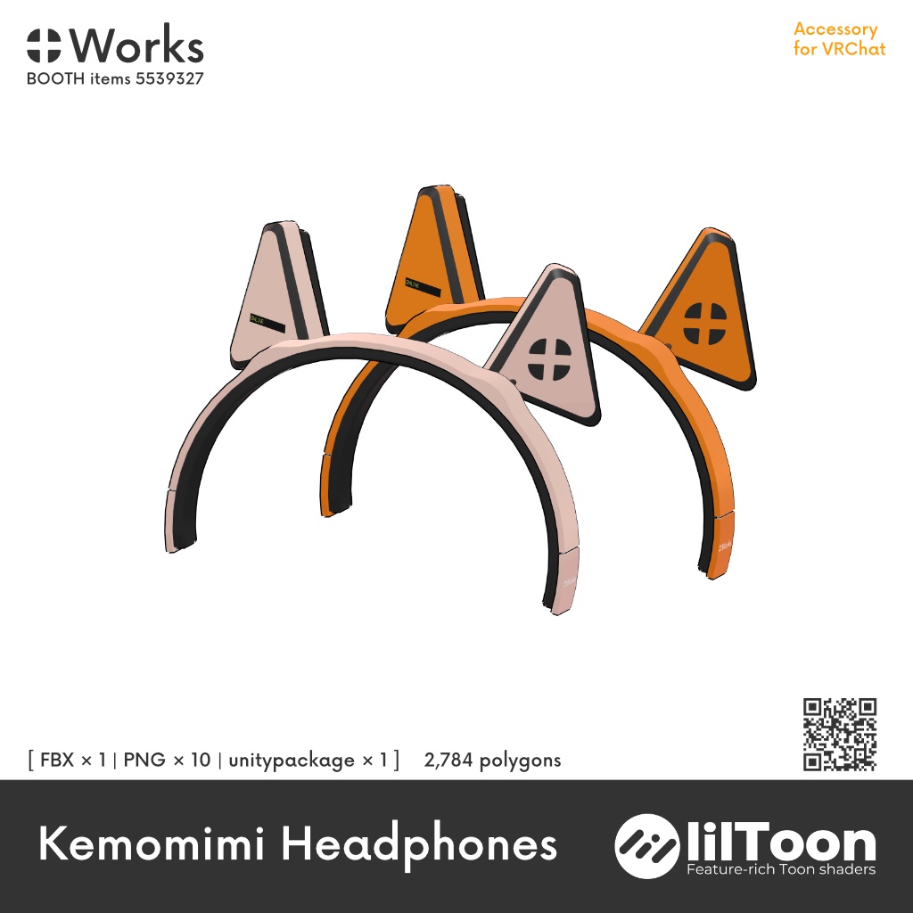 Kemomimi Headphones（3Dモデル）