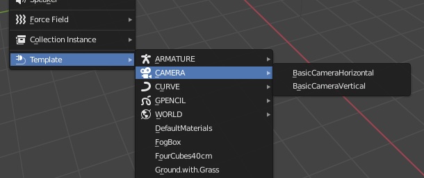 TemplateObjectMenu (ver.0.6)