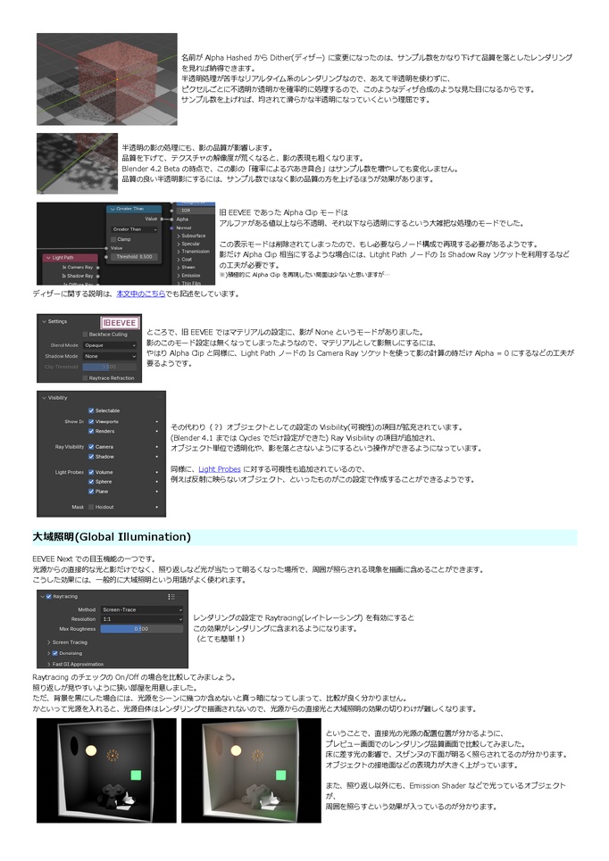 マニアックなシェーダーの話(Eevee⽤のマニアックなシェーダーあれこれ Next) ver 2.4
