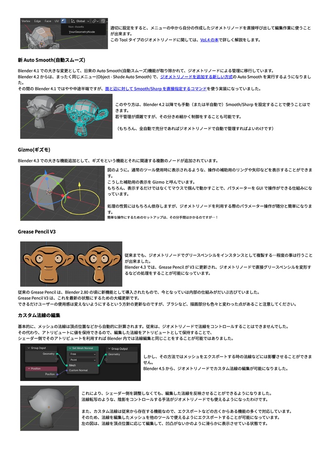 Blender ジオメトリノード 解説&作例集 Vol.1 -Geometry Nodes (for Blender 3.2 or later)- (第2.3版)