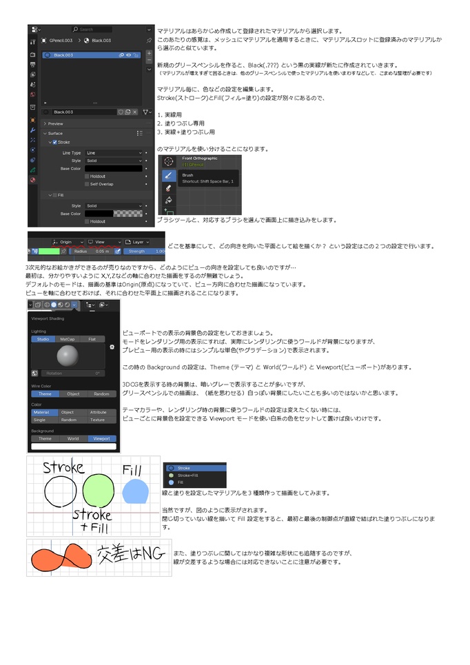 Blender Grease Pencil 解説 -使いどころとモディファイアとビジュアルエフェクトの本- Version 1.7