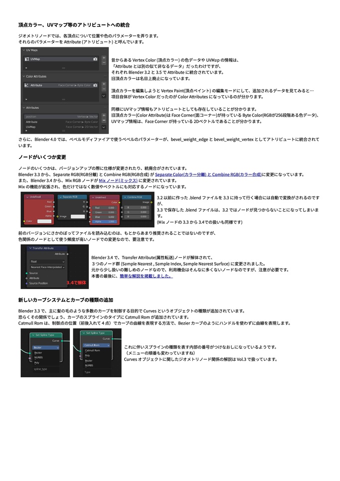 Blender ジオメトリノード 解説&作例集 Vol.2-Geometry Nodes (for Blender 3.2 and 3.3)- 第2.0版