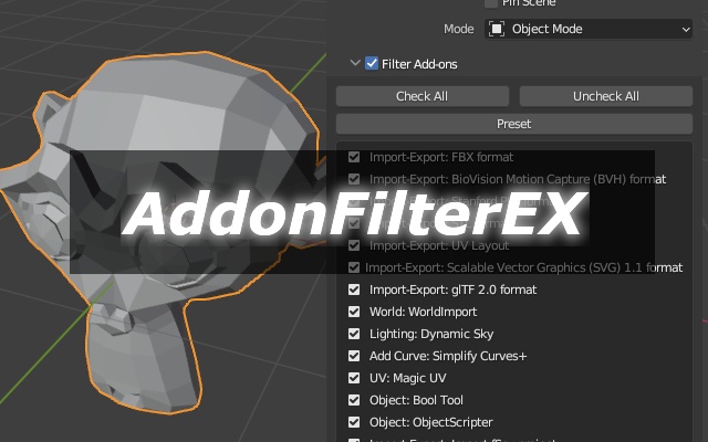 AddonFilterEX ver. 0.5