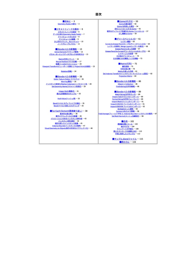 Blender ジオメトリノード 解説&作例集 Vol.5-Geometry Nodes (for Blender 4.3) 第1.2版