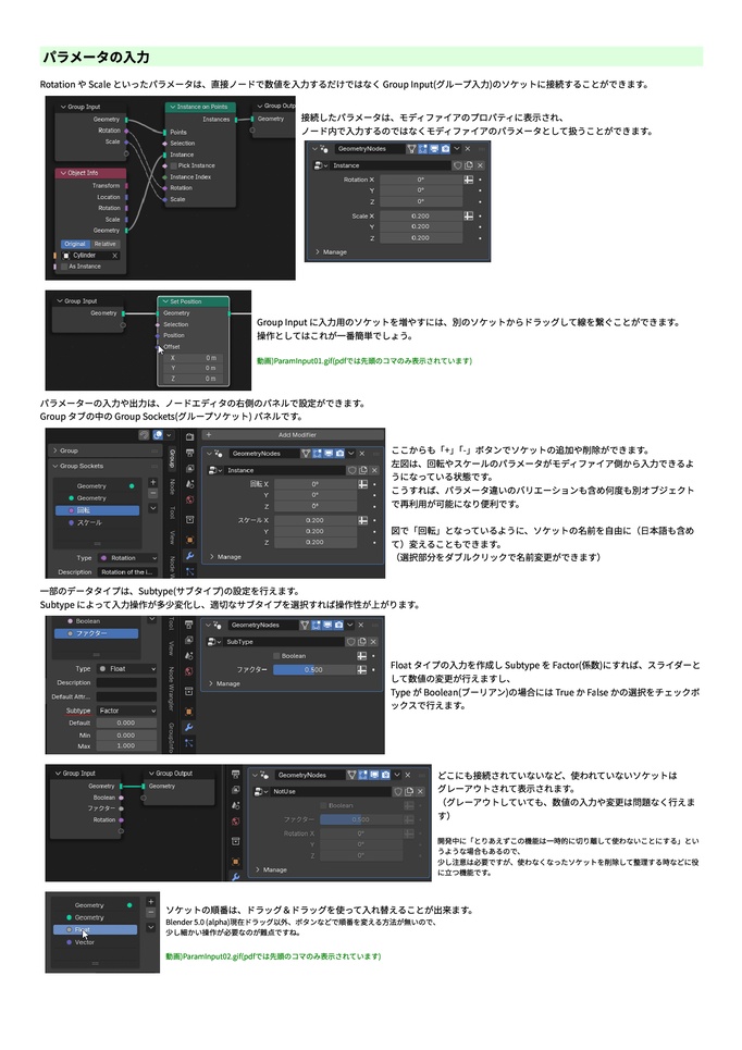 Blender ジオメトリノードの書 上巻