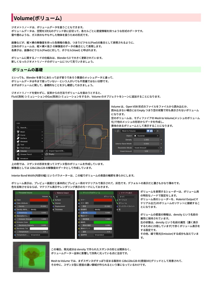 Blender ジオメトリノードの書 中巻