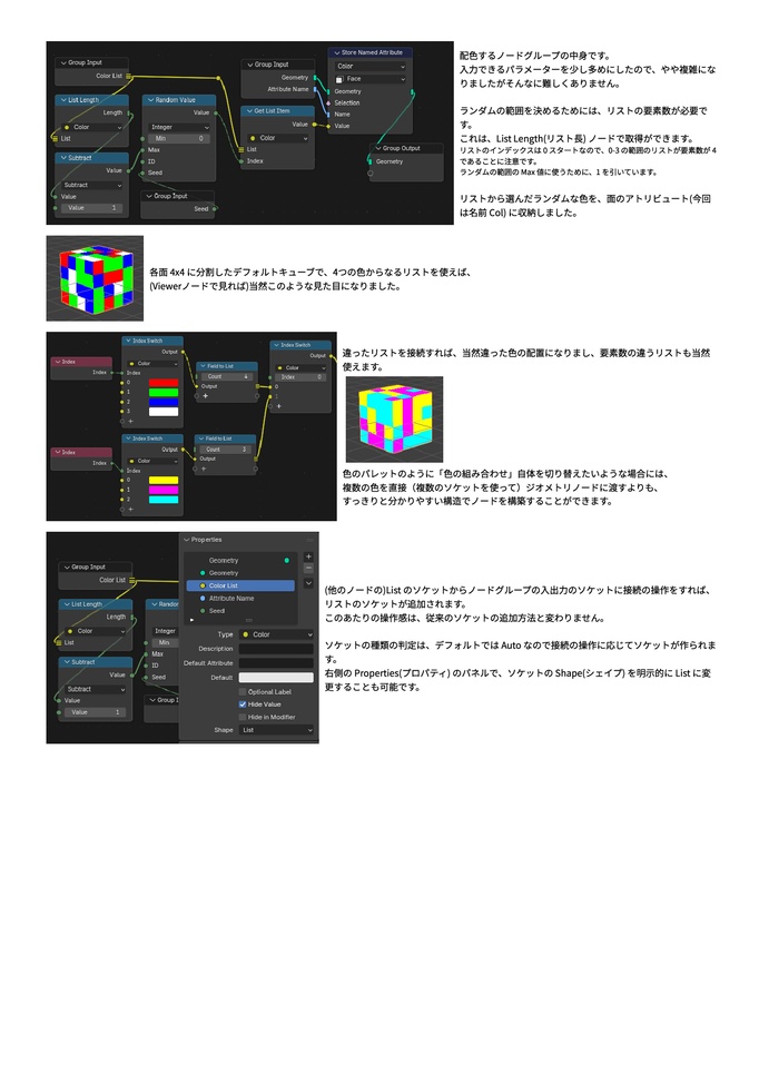 Blender ジオメトリノードの書 下巻