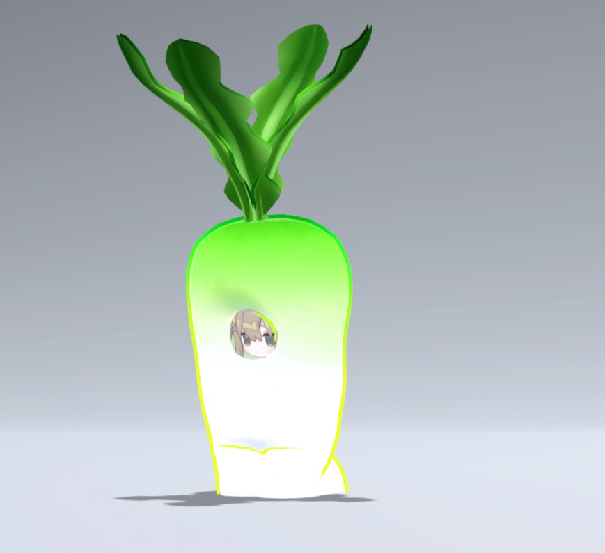 【VRC想定】二股大根のきぐるみ【まめふれんず対応】