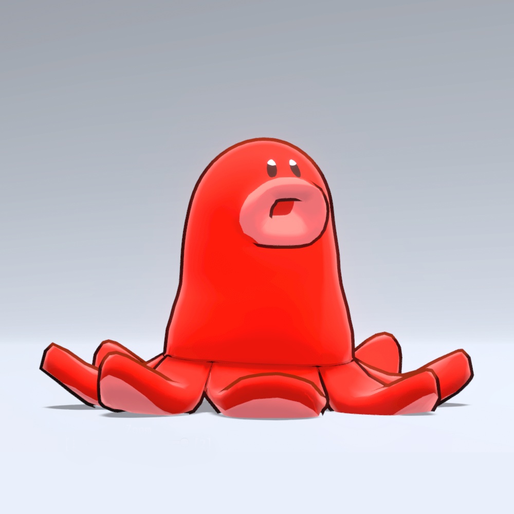 オリジナル3Dモデル「タコタコさん -Takotakosan- 」