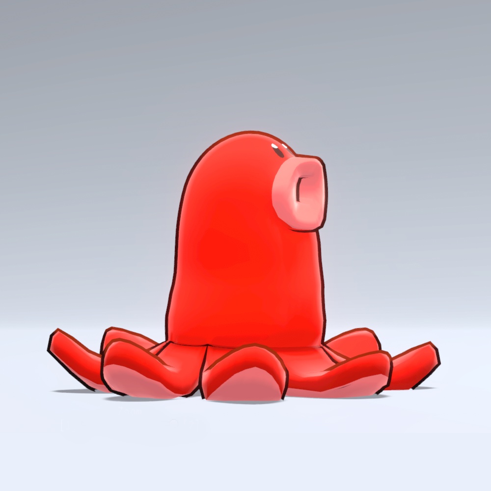 オリジナル3Dモデル「タコタコさん -Takotakosan- 」