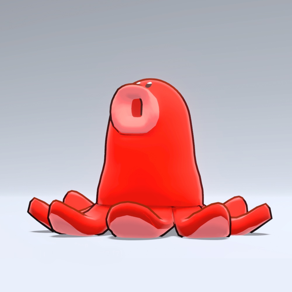 オリジナル3Dモデル「タコタコさん -Takotakosan- 」