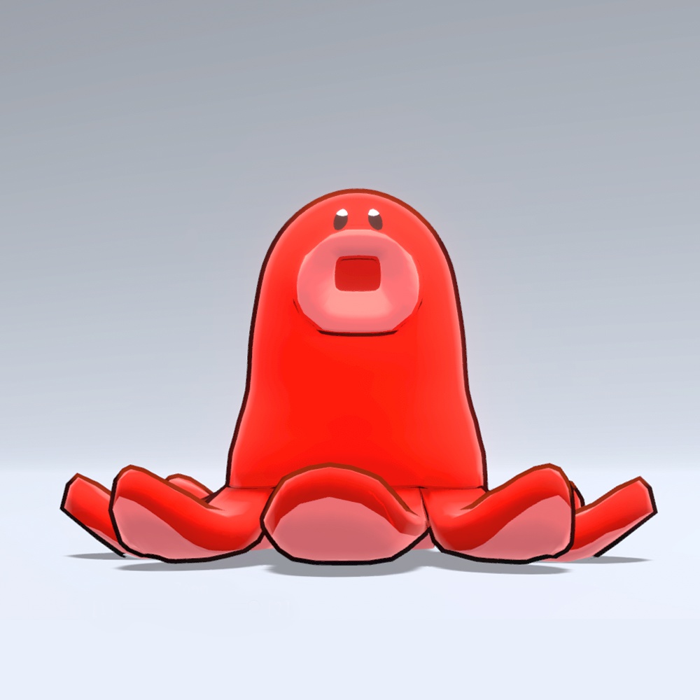 オリジナル3Dモデル「タコタコさん -Takotakosan- 」