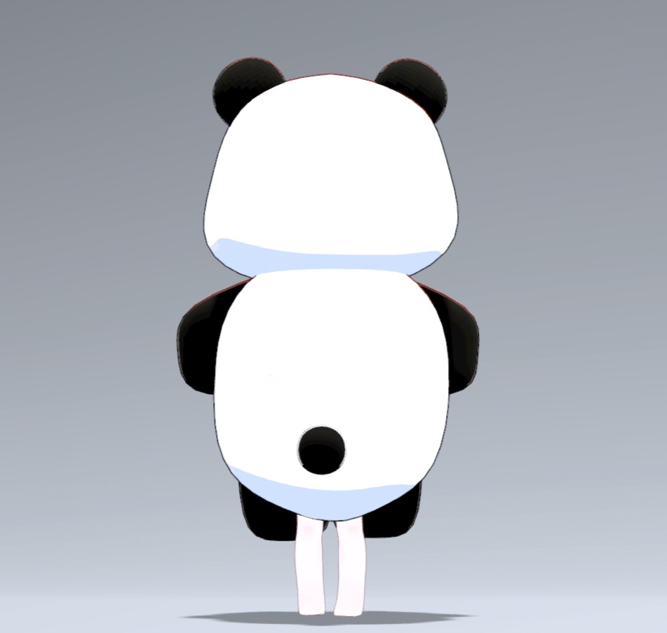 【VRC想定】ぽてぽてパンダのきぐるみ【まめふれんず対応】