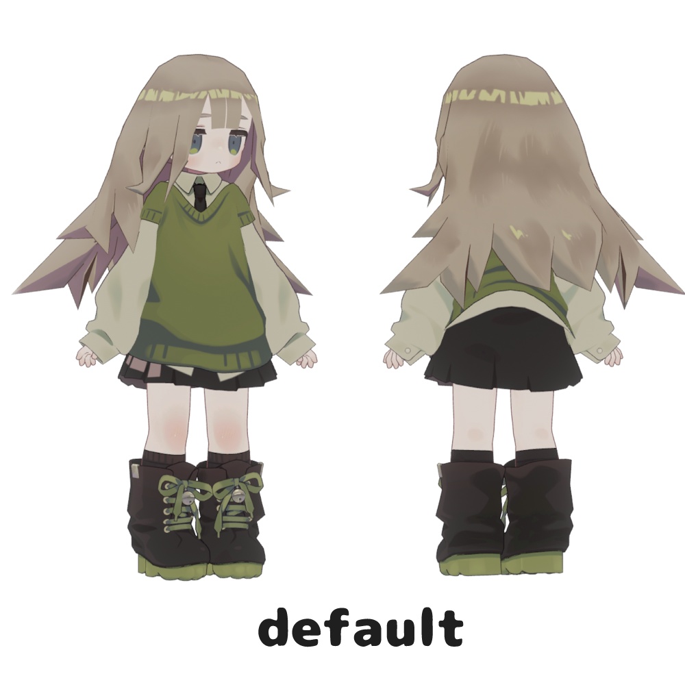 【VRC想定】ハネっ子ロング【キプフェル】