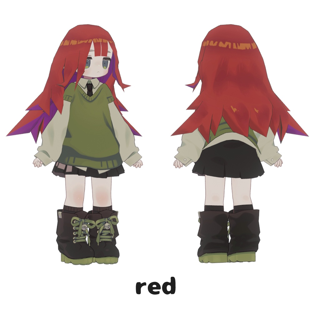 【VRC想定】ハネっ子ロング【キプフェル】