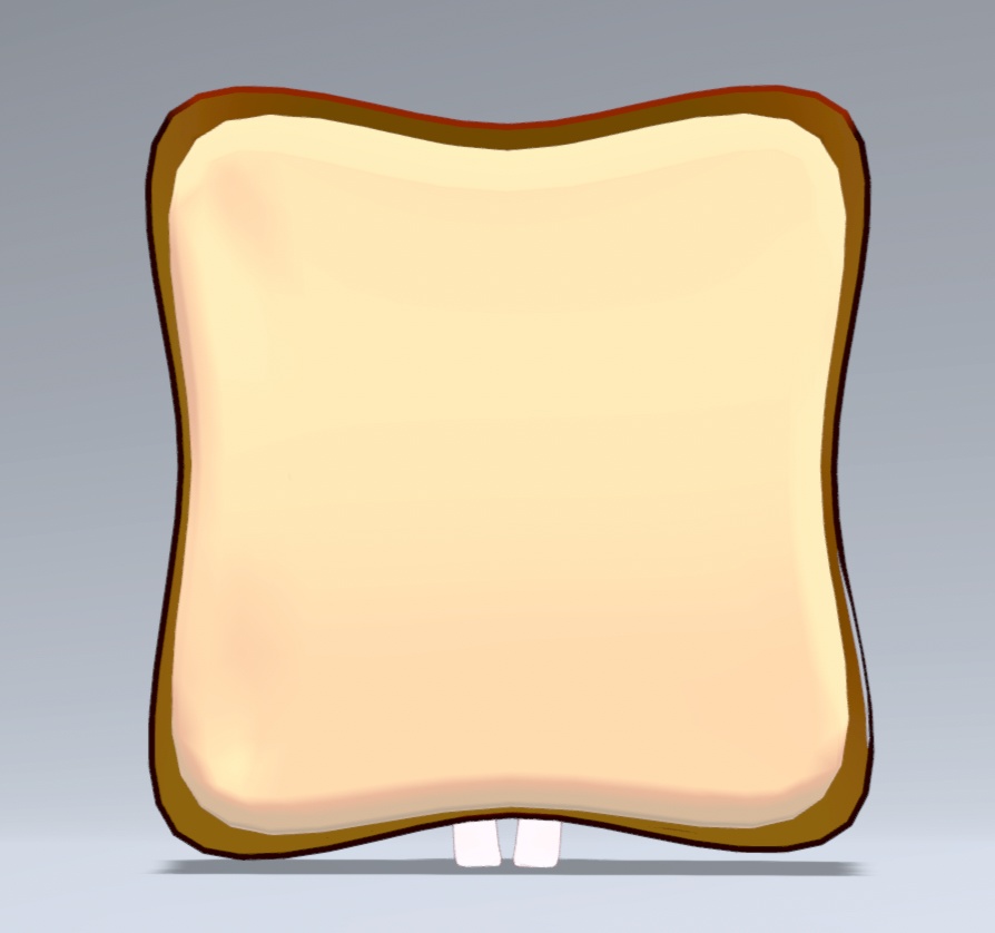 【VRC想定】目玉焼きトーストのきぐるみ【まめふれんず対応】