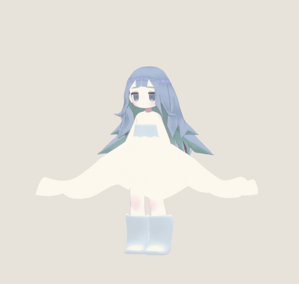 【VRC想定】うさてるてるセット【まめふれんず対応】