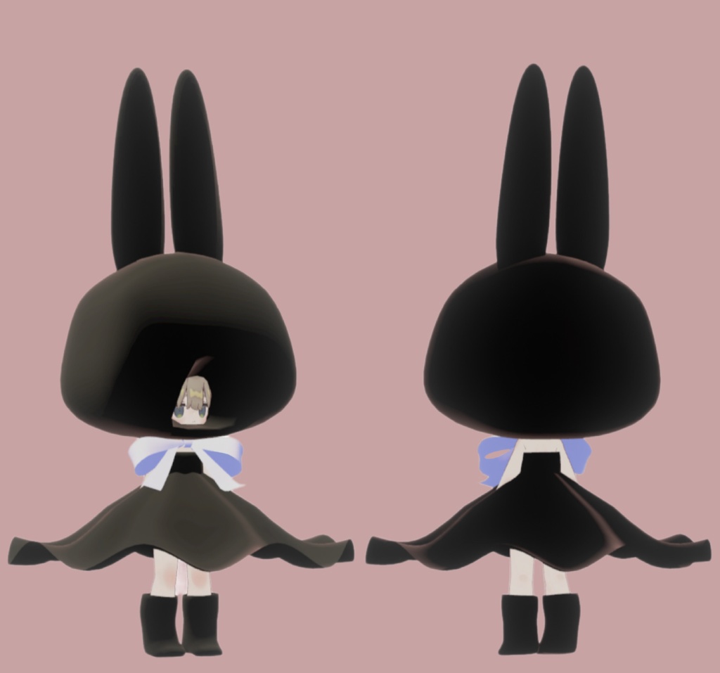 【VRC想定】うさてるてるセット【まめふれんず対応】