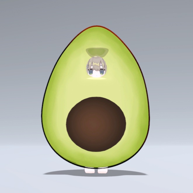 【VRC想定】アボカドのきぐるみ【4アバター対応】