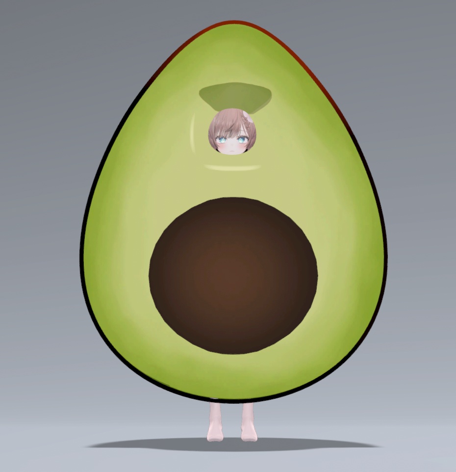 【VRC想定】アボカドのきぐるみ【4アバター対応】