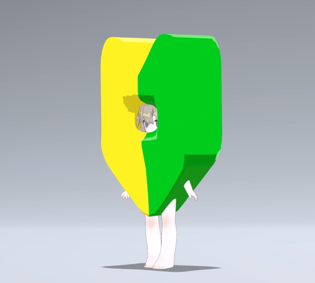 【VRC想定】初心者マークのきぐるみ【まめふれんず対応】