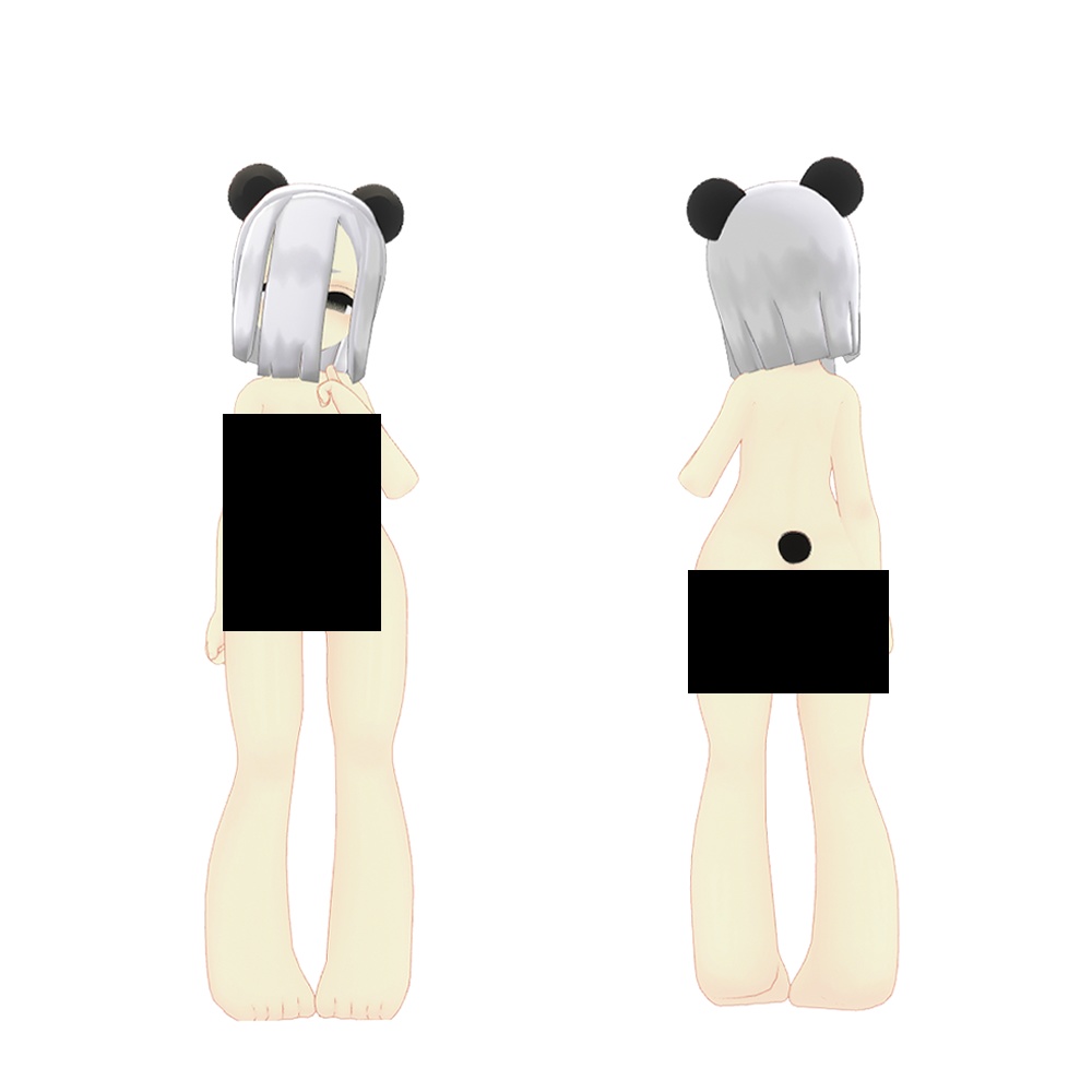 オリジナル3Dモデル「バオラン-Baolan-」もちどーる共通素体