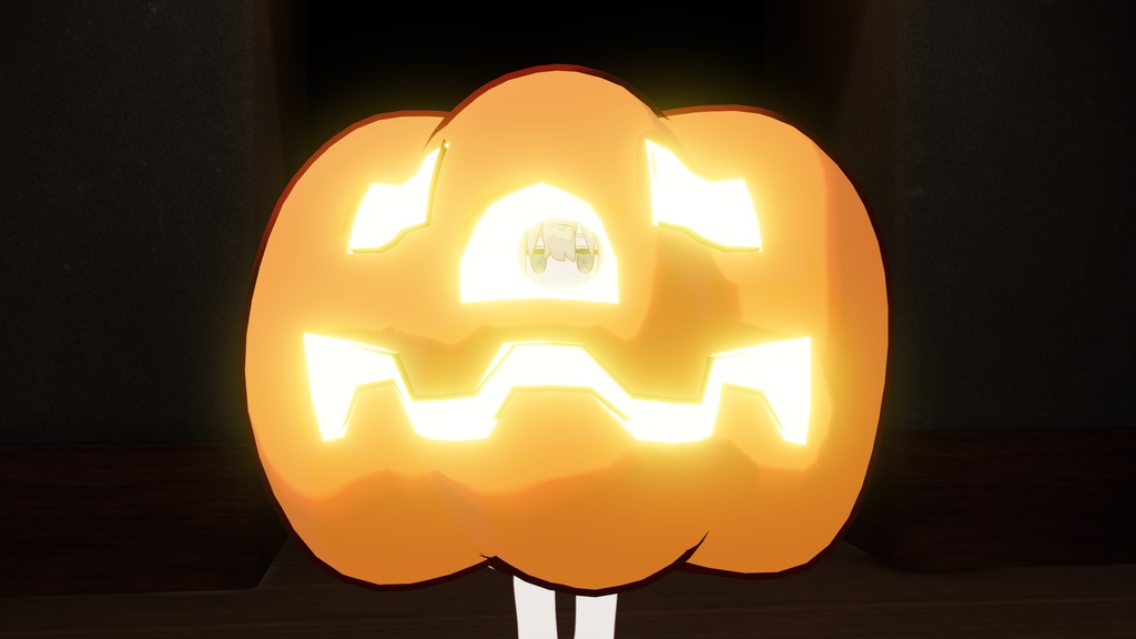 【VRC想定】光る!ハロウィンかぼちゃのきぐるみ【まめふれんず対応】
